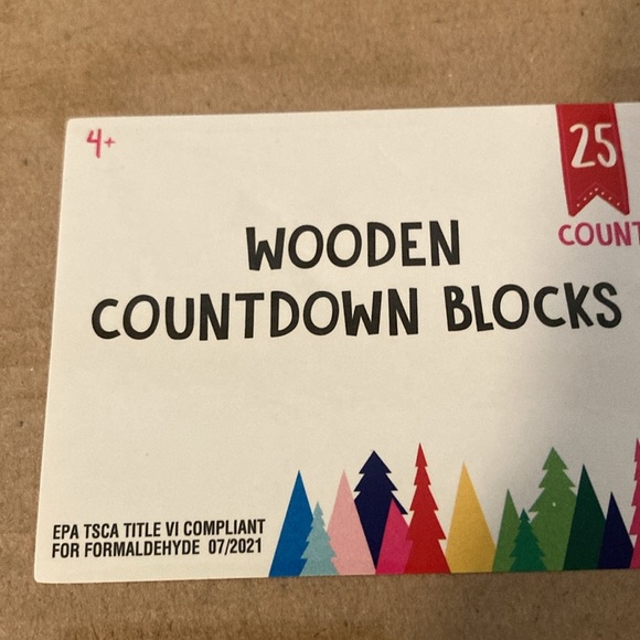 Target BP Christmas Wooden Countdown Blocks - Picture 7 of 8